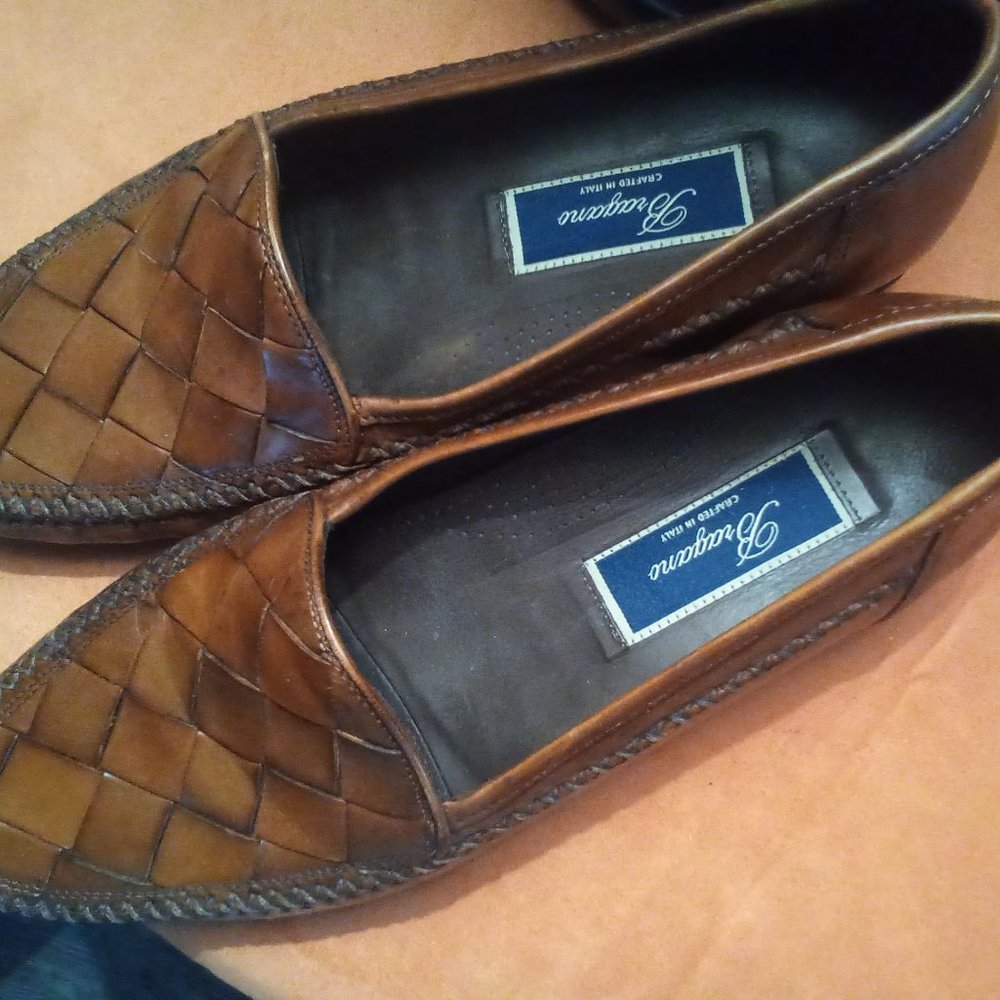 Brangano woven leather driving shoes supple supberb